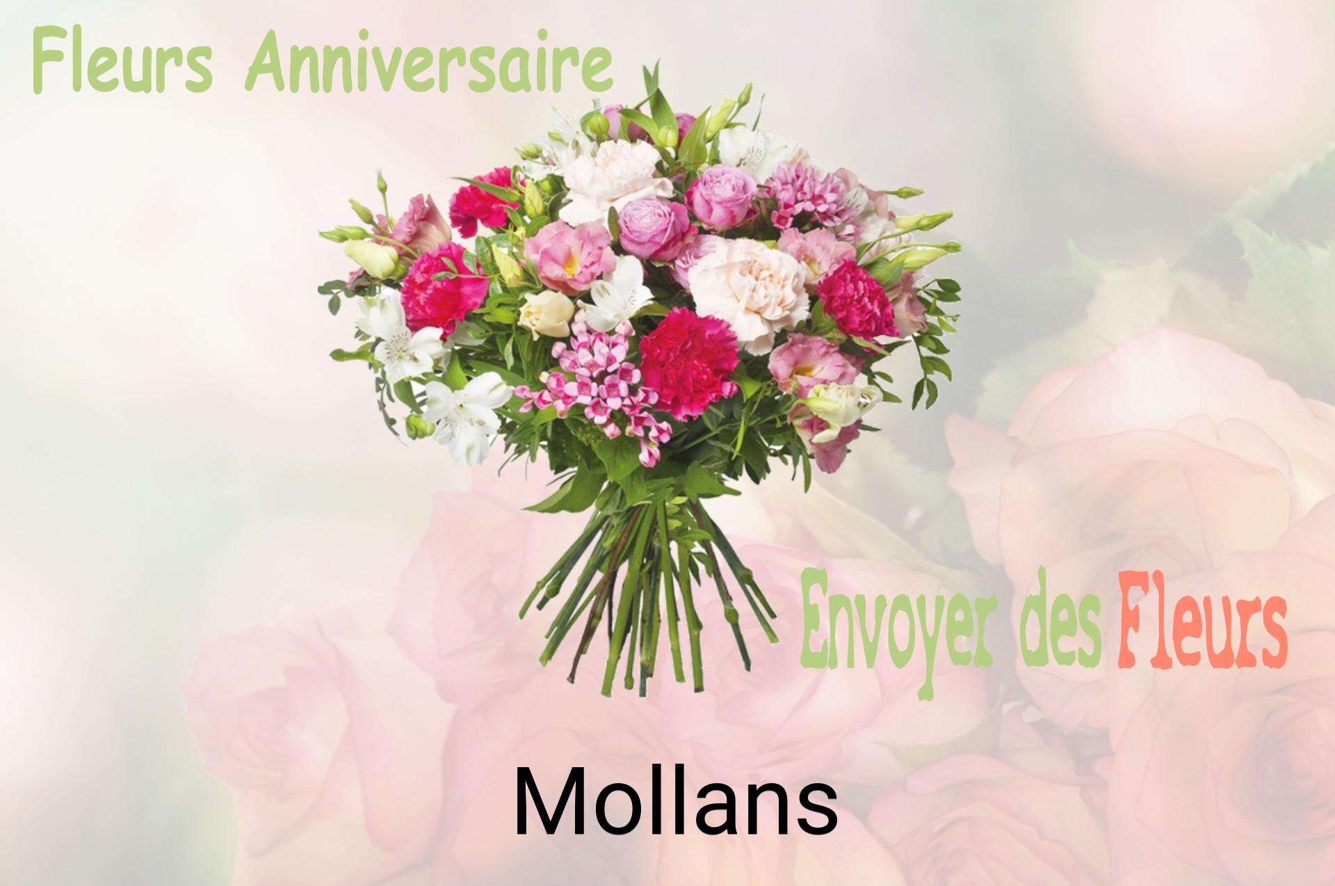Bouquet de fleurs d’anniversaire livré à Mollans